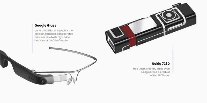 Google Glass e Nokia 7280