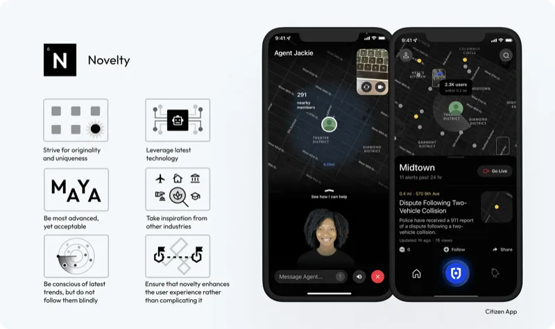 Novidade: capturas de tela do app Citizen