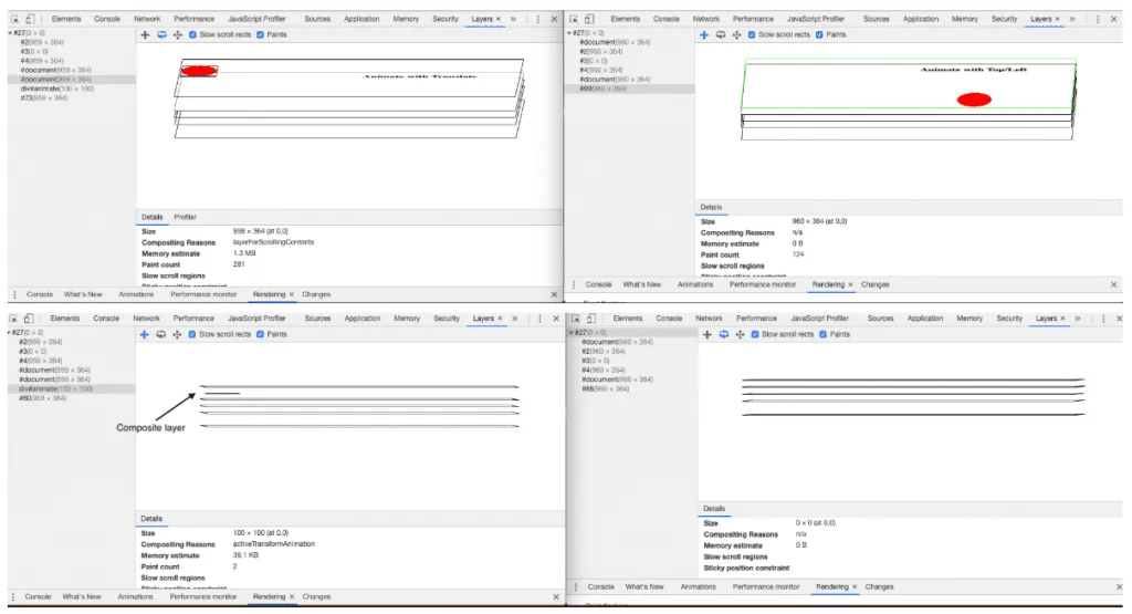 Animações CSS vs Animações JavaScript: Translate vs Top/Left