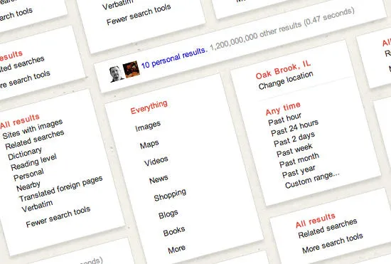 Novo SEO Social: múltiplas opções de busca