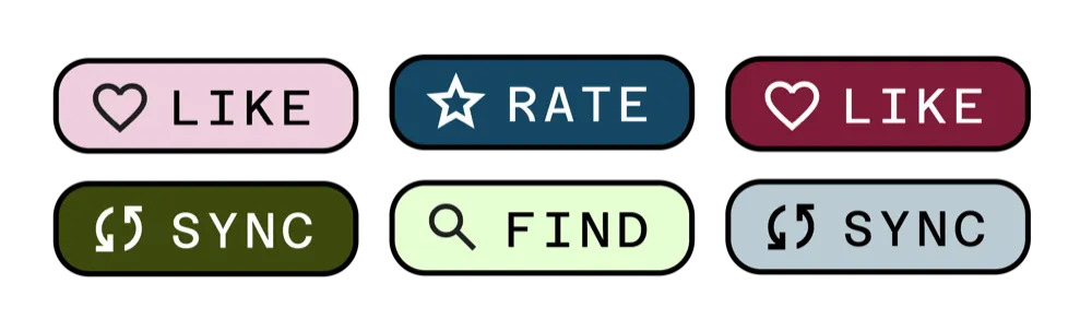 Botões com cores de fundo variadas usando contrast-color() para texto acessível.