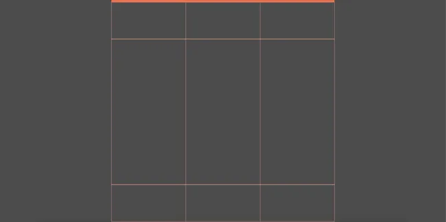 Como criar templates com CSS Grid: resultado inicial do exemplo de grid