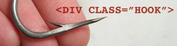 Metáfora de classe XHTML em div: anzol