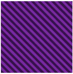 Quadrado listrado representando um elemento de cobertura CSS (seu código será mostrado mais à frente). 