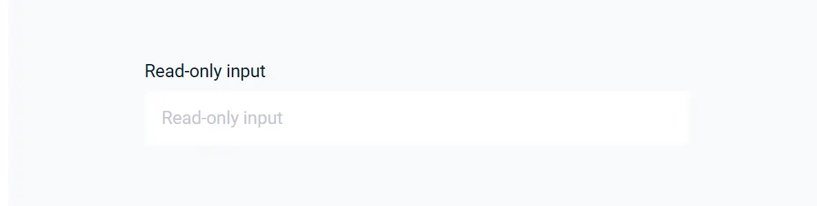 Estilizar formulário com CSS puro: estilização feita com :read-only.