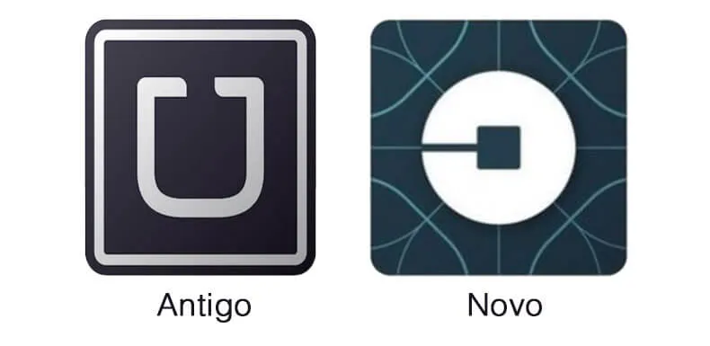 Ícone Uber: antigo e novo