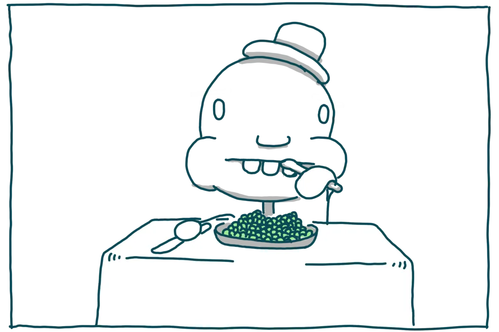 Imagens responsivas com srcset e sizes: comendo ervilhas